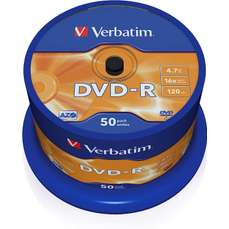 DVD-R 4,7GB, 16x, 50 buc/bulk, Verbatim
