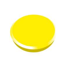 Magneti, 24mm, culoare galben, 10buc/set, Alco