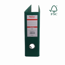 Biblioraft plastifiat A5 portret, 7,5cm, verde, Optima Premium
