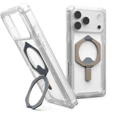 Husa de protectie pentru iPhone 17 Pro Max, Clear Titanium, Plasma XTE MagSafe, UAG