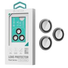 Folie sticla camera Peak Series iPhone 17 Pro/ 17 Pro Max, 3buc/set, gri, Devia