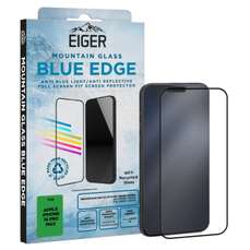 Folie sticla Anti-Blue Light Edge GRS Mountain Blue iPhone 17 Pro Max / 16 Pro Max, Eiger EGMSP00279