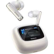 Casti in-ear, alb, bluetooth 5.4, ANC, Smart Touch Display, Hi-Res Audio, Bowie M2s Ultra Baseus