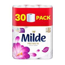 Hartie igienica alba, 3 straturi, 30role/set, Milde Relax Purple