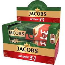 Cafea instant Jacobs 3 in 1 Intense, 24 bucati x15g