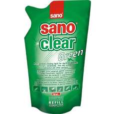 Rezerva detergent geamuri, oglinzi, obiecte din ceramica, portelan, 750ml, Clear Green Sano