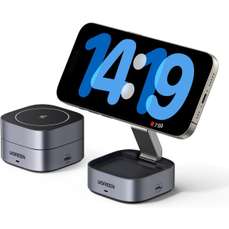 Incarcator wireless magnetic, 15W, MagFlow 2 in 1 Qi2 Ugreen