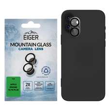 Folie sticla camera 3D Mountain Glass GRS iPhone 16 / 16 Plus, Clear, Eiger