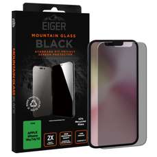 Folie sticla privacy Mountain Glass GRS iPhone 16e/iPhone 14/iPhone 13/iPhone 13 Pro, negru, Eiger