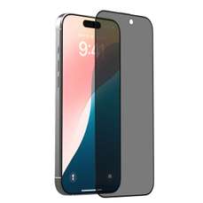 Folie sticla Van Series Full Screen Privacy Twice iPhone 16 Pro, negru, Devia