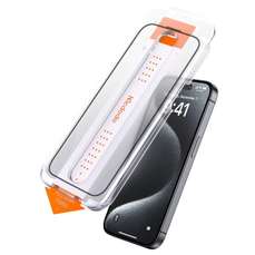Folie sticla cu kit de instalare Easy Auto-Align iPhone 16 Plus, transparent, Mcdodo