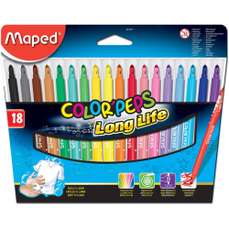 Carioca 18 culori/set Color Peps Long Life Maped