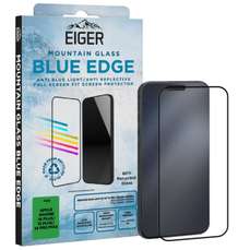 Folie sticla Anti-Blue Light Mountain Blue Edge GRS iPhone 16 Plus/15 Plus/14 Pro Max, Eiger