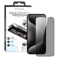 Folie sticla privacy Full Fit iPhone 16 Pro Max, negru, Lemontti