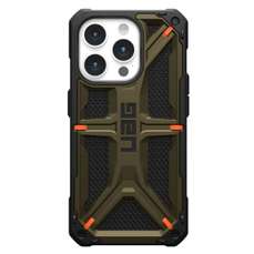 Husa de protectie pentru iPhone 15 Pro Max, Kevlar Element Green, Monarch Series, UAG