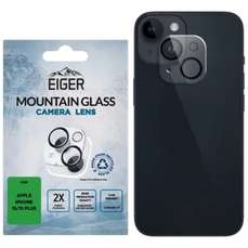 Folie sticla camera 3D Mountain Glass GRS iPhone 15 / 15 Plus, Clear, Eiger