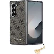 Husa de protectie pentru Samsung Galaxy Z Fold 6, maro, 4G Charms, Guess