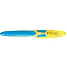 Stilou plastic, corp galben/bleu, Easy Clic Standard BIC