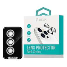 Folie sticla camera Peak Series Samsung Galaxy S25 Plus, 3buc/set, transparent, Devia