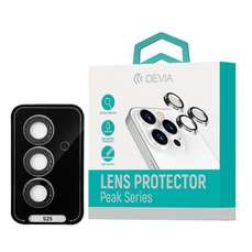 Folie sticla camera Peak Series Samsung Galaxy S25, 3buc/set, negru, Devia