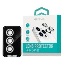 Folie sticla camera Peak Series Samsung Galaxy S25, 3buc/set, transparent, Devia