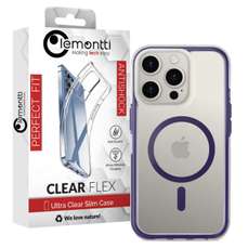 Husa de protectie pentru iPhone 16 Pro, mov, Air Bumper MagSafe Lemontti