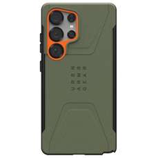 Husa de protectie pentru Samsung Galaxy S25 Ultra, Olive Drab / Orange , Civilian Pro Magnetic, UAG