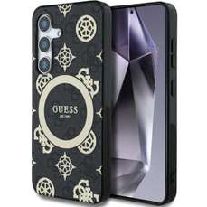 Husa de protectie pentru Samsung Galaxy S25, negru, 4G Gold Electroplated Peony Pattern Guess