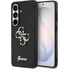 Husa de protectie pentru Samsung Galaxy S26, negru, Fixed Glitter 4G Metal Logo Guess