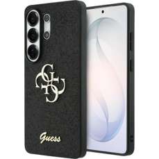 Husa de protectie pentru Samsung Galaxy S26 Ultra, negru, Fixed Glitter 4G Metal Logo Guess