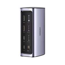 Docking Station, USB-C, HMDI, RJ45 Ethernet, SD/TF, DisplayPort, 8K, gri, Revodok Pro 312 12 in 1 Ugreen