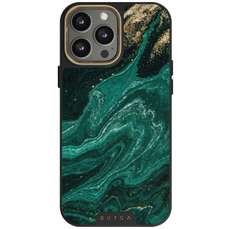 Husa de protectie pentru iPhone 14 Pro Max, Elite Gold Emerald Pool, Burga