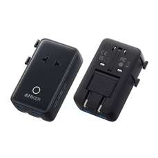 Adaptor priza si incarcator universal, 20W, 2xUSB-C, 2xUSB-A, EU, UK, US, AU, negru, Anker