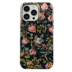 Husa de protectie pentru iPhone 14 Pro Max, Dual Layer Bloomy Garden, Burga