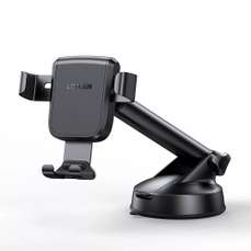 Suport auto, cu ventuza, rotire 360°, negru, Gravity Ugreen