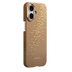 Husa de protectie pentru iPhone 17, Ultra Slim, Glinds of Gold, auriu, Pitaka
