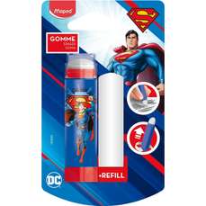 Guma cauciuc sintetic + 1 rezeva, blister, Superman Maped