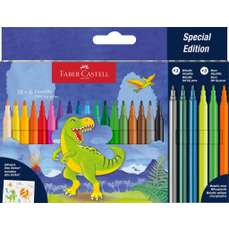 Carioca 18+6 culori/set, Dinozauri Faber Castell-FC554222
