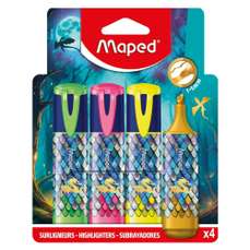 Textmarker 4 culori/set, Dragon Maped