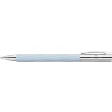 Pix retractabil, negru, corp ice blue, Italic Ambition Faber Castell - FC147775