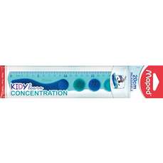 Rigla plastic 20cm Kidy Learn Concentration Maped