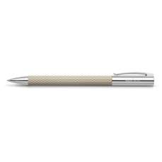 Pix retractabil, negru, corp white sand, OpArt Ambition Faber Castell-FC149616