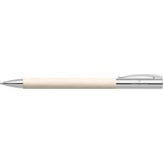 Pix retractabil, negru, corp alb cinematic Precoius Resin Ambition Faber Castell-FC147175