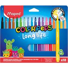 Carioca 18 culori/set Color Peps Long Life 2.0 Maped