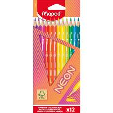 Creioane colorate 12culori/set, Color Peps Neon Maped (FSC)