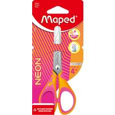 Foarfeca 13 cm, roz/portocaliu, blister, Neon Maped