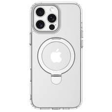 Husa de protectie pentru iPhone 16 Pro Max, Clean Series Magnetic Shockproof, transparent, cu suport, Devia