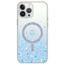 Husa de protectie pentru iPhone 15 Pro Max, Shiny Series Original Design Magnetic, transparent albastru, Devia