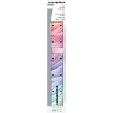 Rigla plastic color, 30cm, flexibila, Rainbow Eberhard Faber