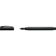 Stilou negru, varf M, All Black Ambition Faber Castell